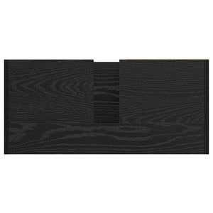 Ντουλάπι Μπάνιου Μαύρη Οξυά 63 x 29 x 55 cm Επεξεργασμένο ξύλο - Pakobazaar