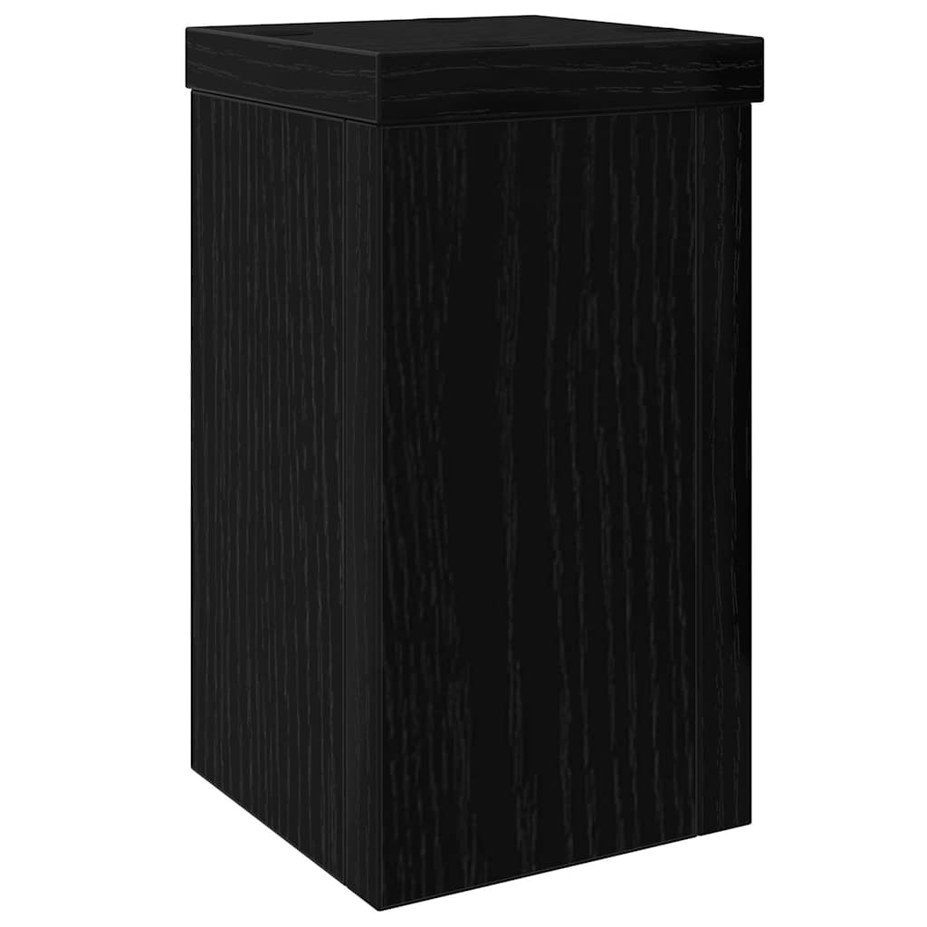 Βάση φυτών 2 pcs Μαύρη Οξυά 10 x 10 x 18 cm Επεξεργασμένο ξύλο