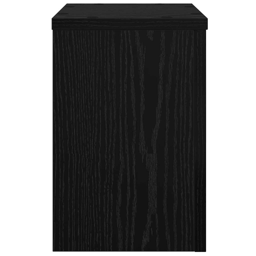 Βάση φυτών 2 pcs Μαύρη Οξυά 20 x 20 x 30 cm Επεξεργασμένο ξύλο