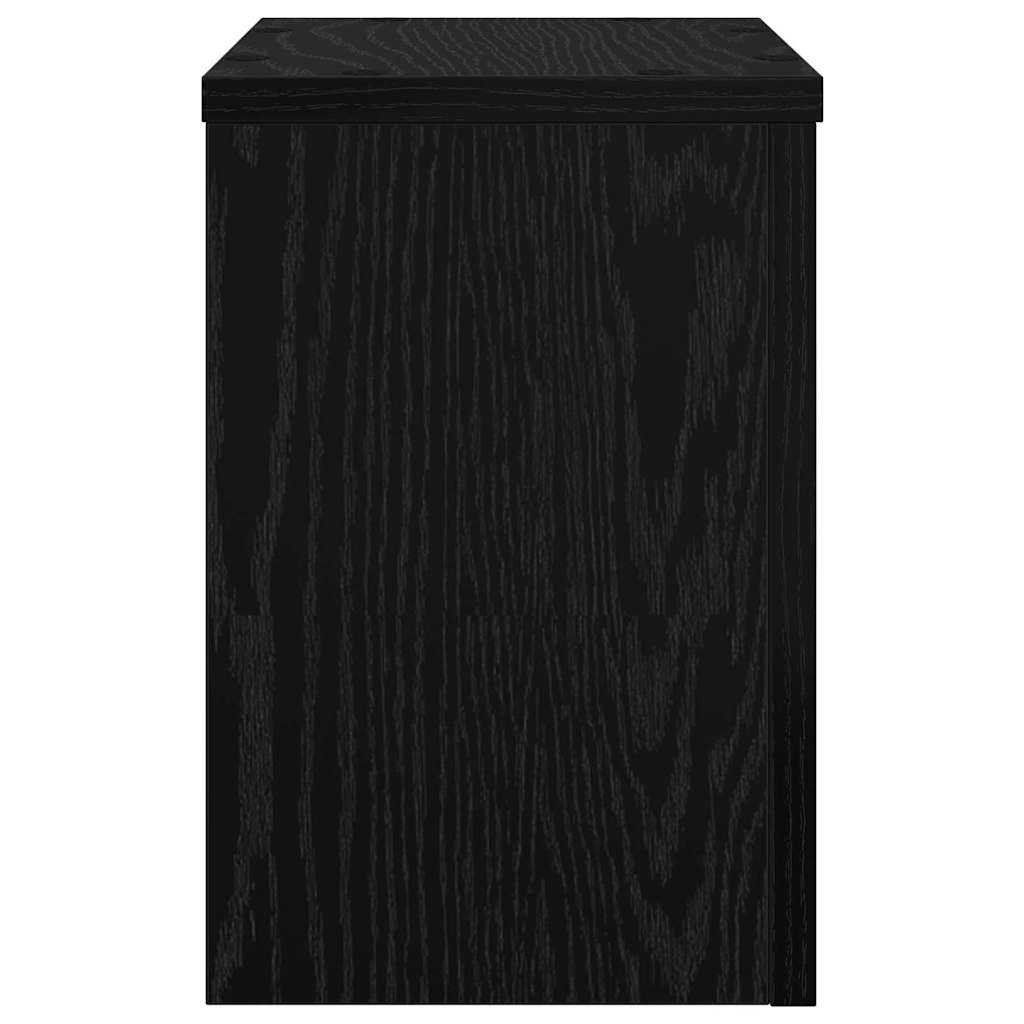 Βάση φυτών 2 pcs Μαύρη Οξυά 20 x 20 x 30 cm Επεξεργασμένο ξύλο