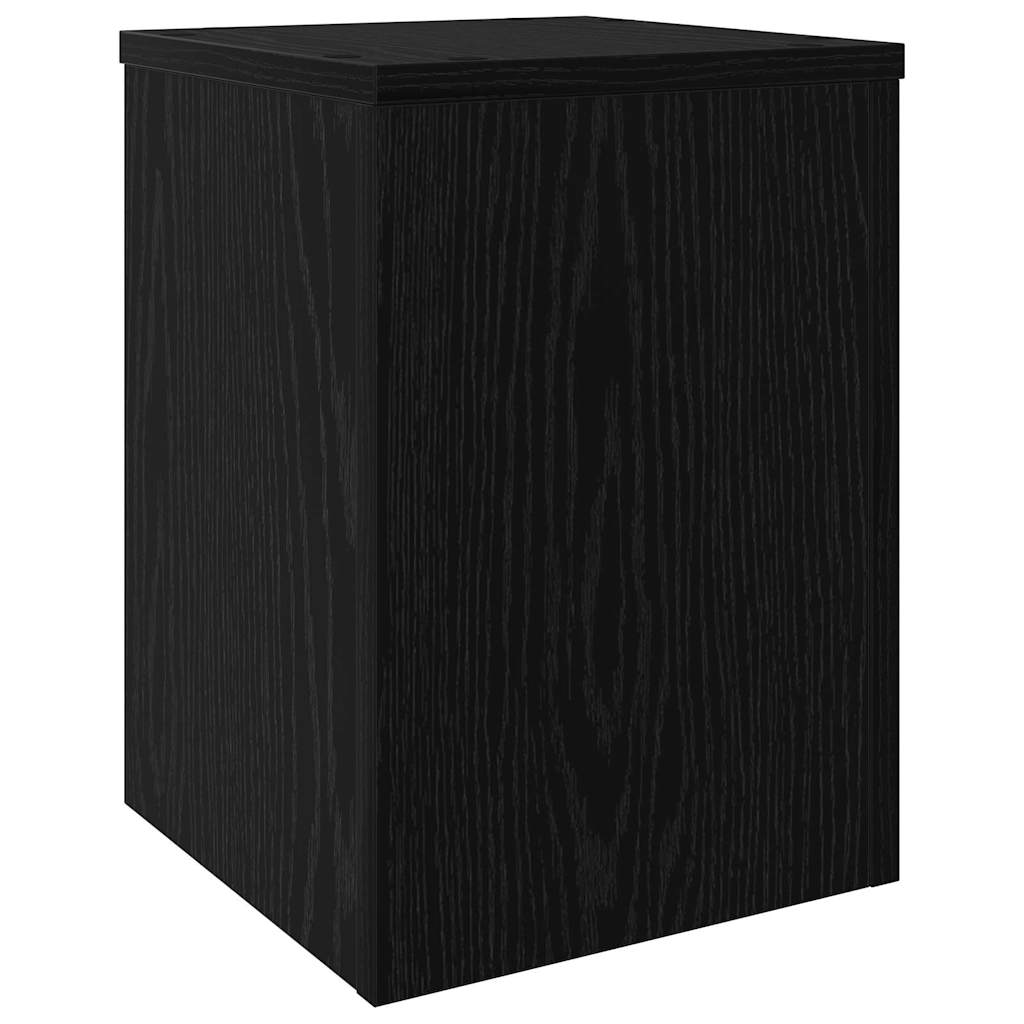 Βάση φυτών 2 τεμ. Μαύρη Δρυς 25 x 25 x 35 cm Επεξεργασμένο Ξύλο