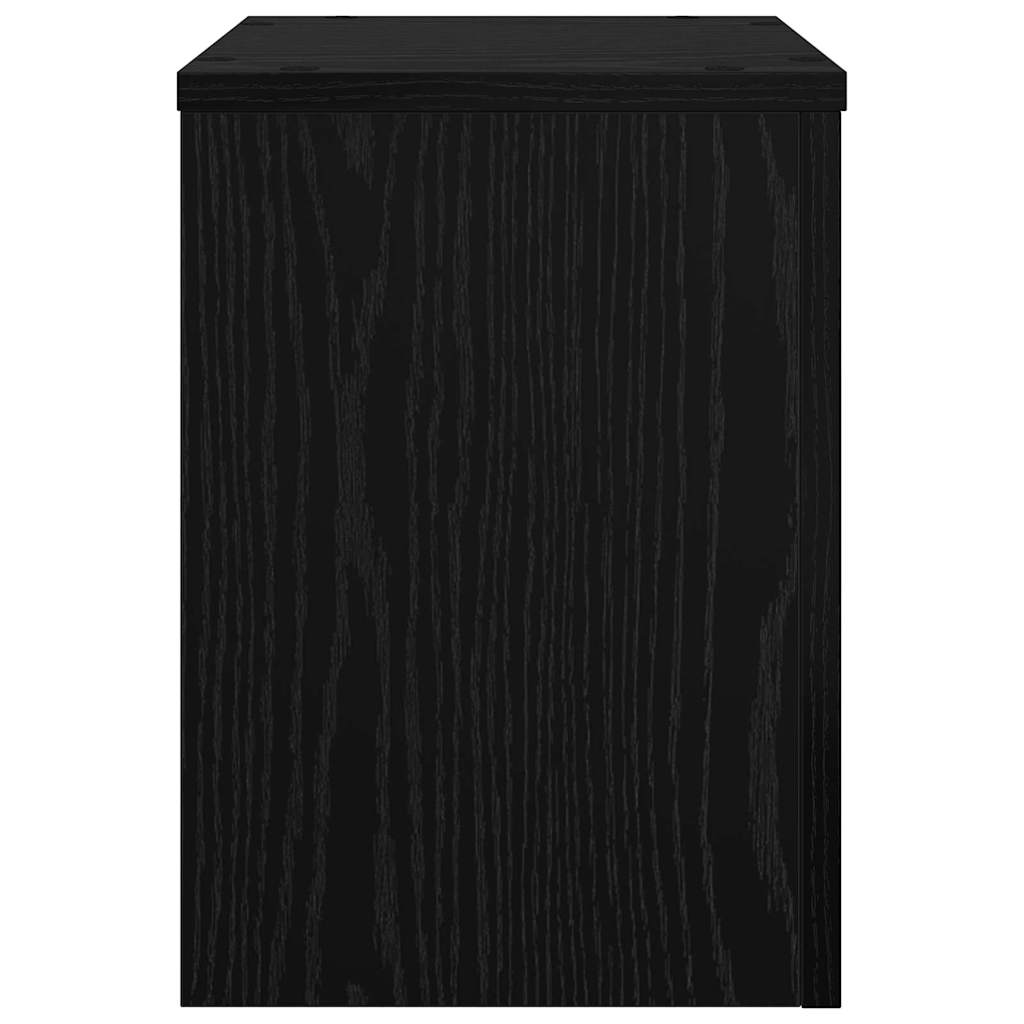 Βάση φυτών 2 τεμ. Μαύρη Δρυς 25 x 25 x 35 cm Επεξεργασμένο Ξύλο