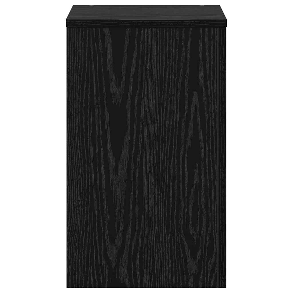 Βάση φυτών 2 pcs Μαύρη Οξυά 30 x 30 x 50 cm Επεξεργασμένο ξύλο - Pakobazaar