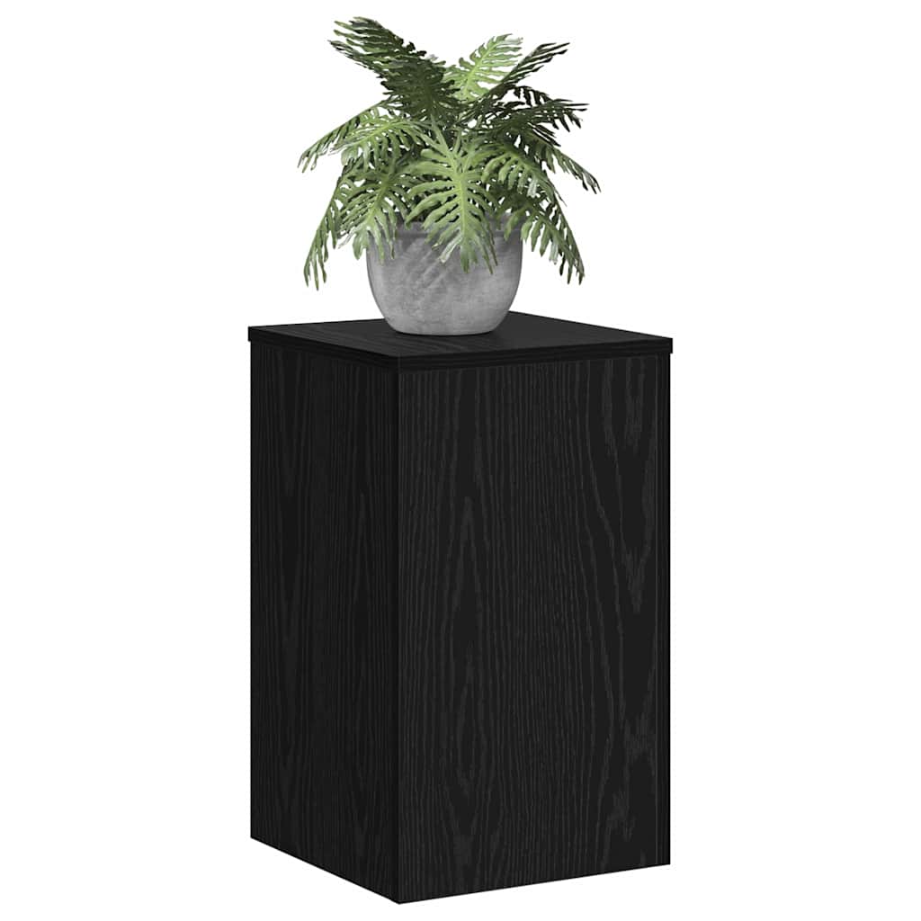 Βάση φυτών 2 pcs Μαύρη Οξυά 30 x 30 x 50 cm Επεξεργασμένο ξύλο - Pakobazaar
