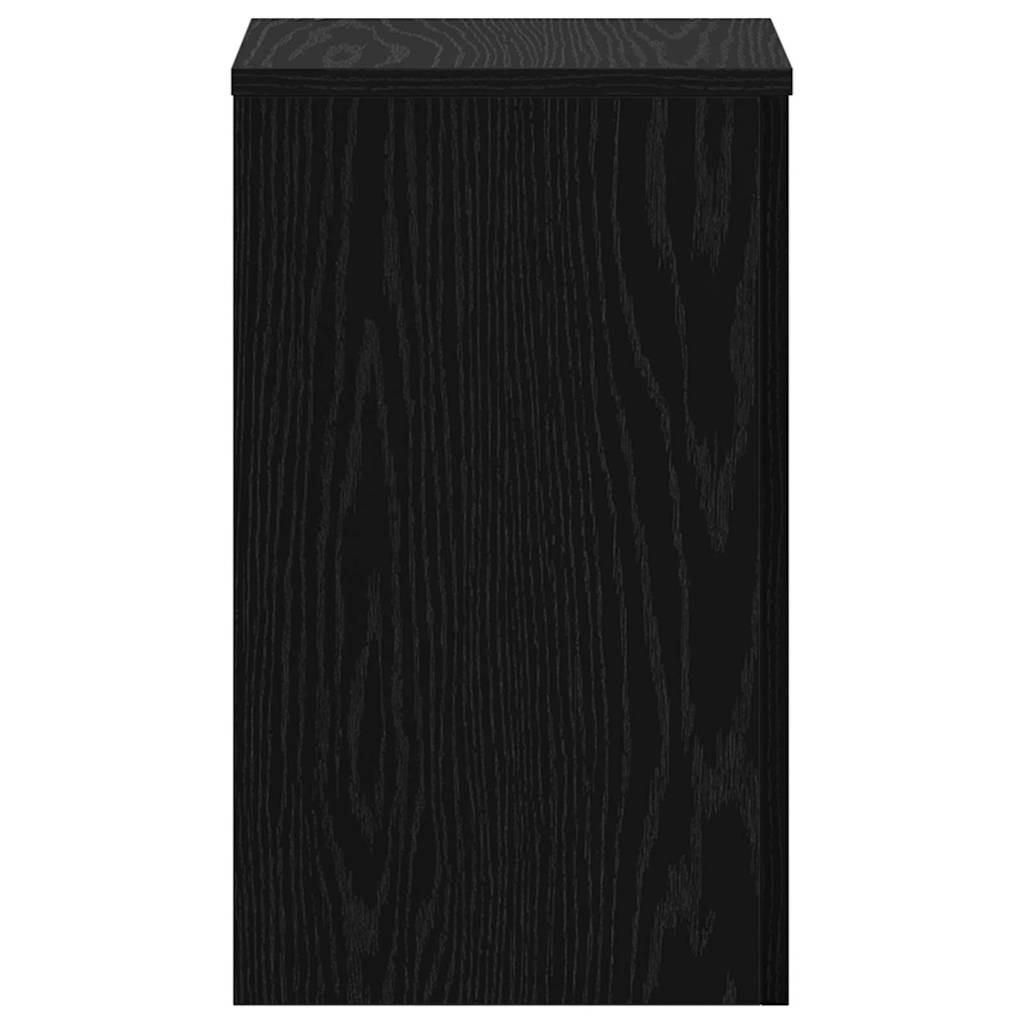 Βάση φυτών 2 pcs Μαύρη Οξυά 30 x 30 x 50 cm Επεξεργασμένο ξύλο - Pakobazaar