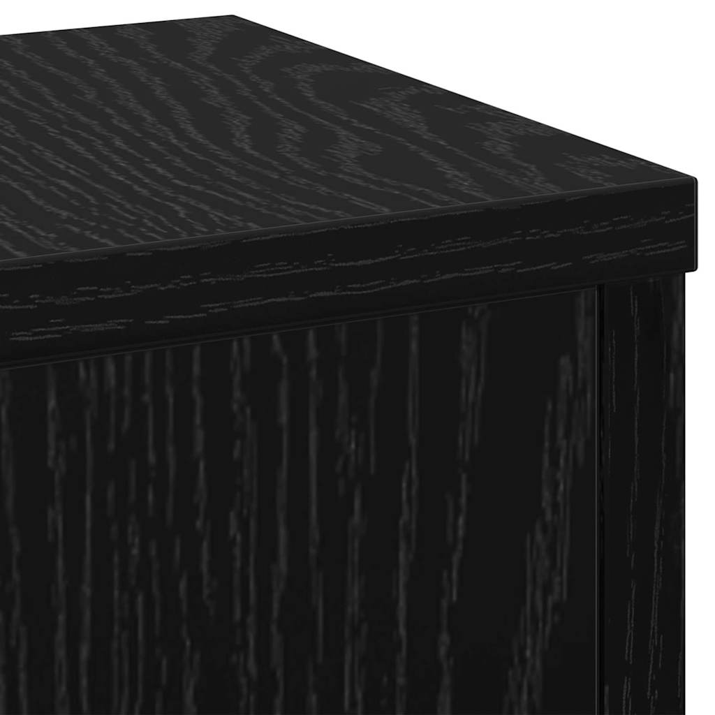Βάση φυτών 2 pcs Μαύρη Οξυά 17 x 17 x 60 cm Επεξεργασμένο ξύλο - Pakobazaar