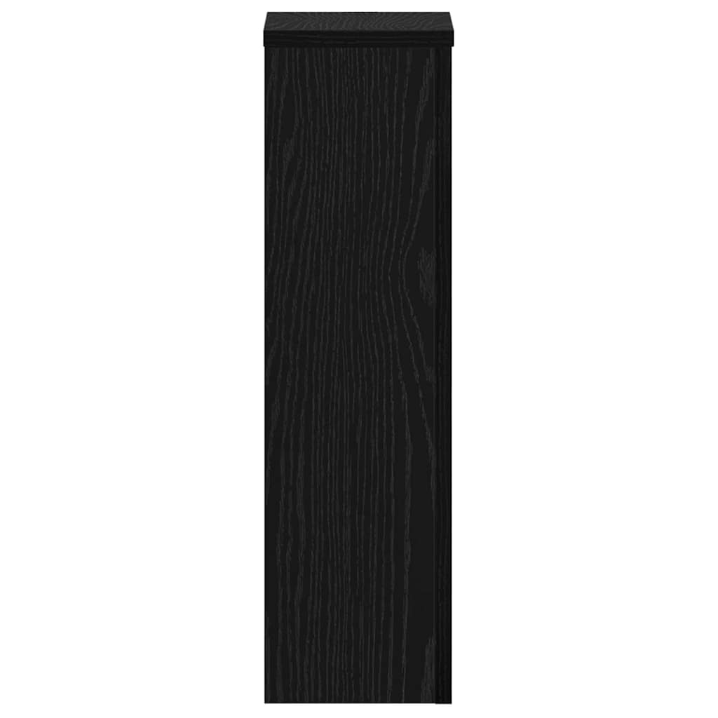 Βάση φυτών 2 pcs Μαύρη Οξυά 17 x 17 x 60 cm Επεξεργασμένο ξύλο - Pakobazaar