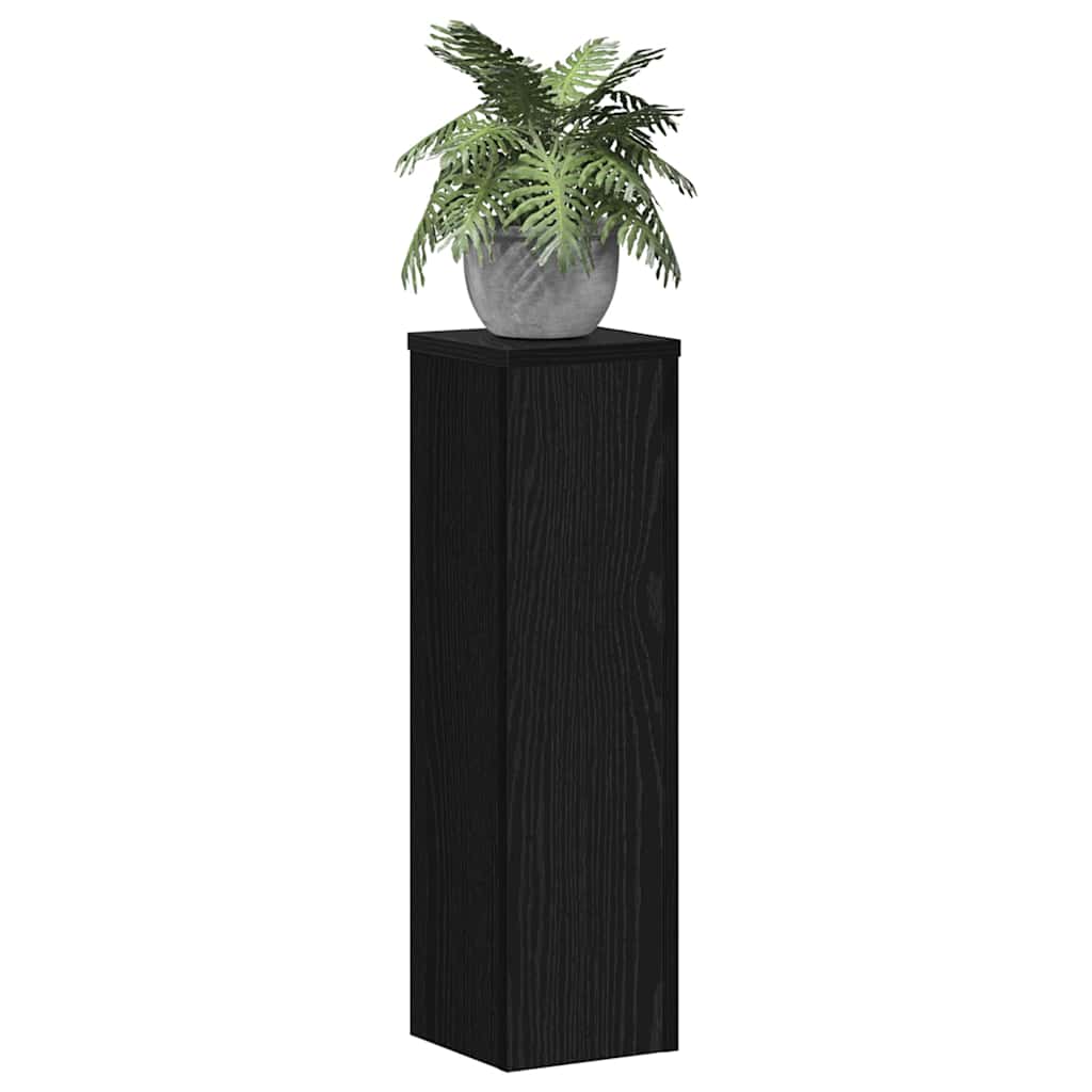 Βάση φυτών 2 pcs Μαύρη Οξυά 17 x 17 x 60 cm Επεξεργασμένο ξύλο - Pakobazaar