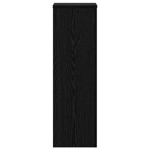 Βάση φυτών 2 pcs Μαύρη Οξυά 25 x 25 x 80 cm Επεξεργασμένο ξύλο - Pakobazaar