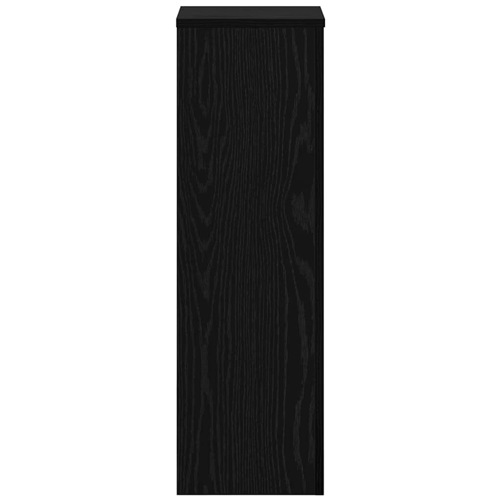 Βάση φυτών 2 pcs Μαύρη Οξυά 25 x 25 x 80 cm Επεξεργασμένο ξύλο - Pakobazaar