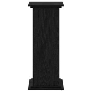 Βάση φυτών Μαύρη Δρυς 33 x 33 x 80 cm Επεξεργασμένο ξύλο