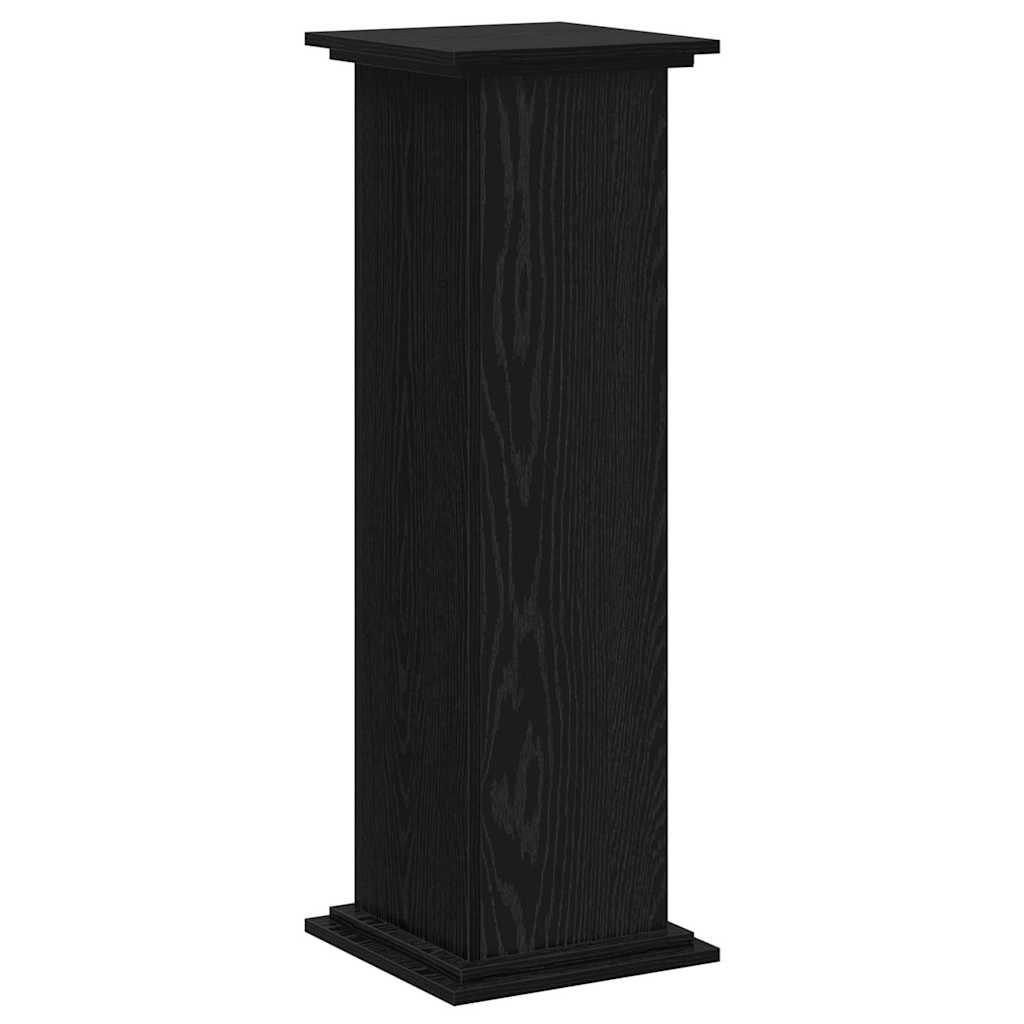 Βάση φυτών Μαύρη Οξυά 33 x 33 x 100 cm Επεξεργασμένο ξύλο - Pakobazaar