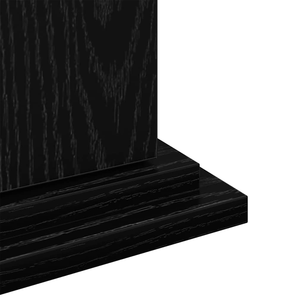 Ράφι Έκθεσης Μαύρη Οξυά 31 x 30 x 60 cm Επεξεργασμένο ξύλο - Pakobazaar