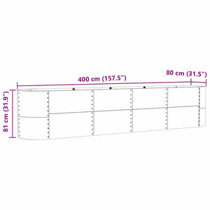 Ανεβασμένο Κρεβάτι Πράσινο 400 x 80 x 81 cm Ατσάλι - Pakobazaar