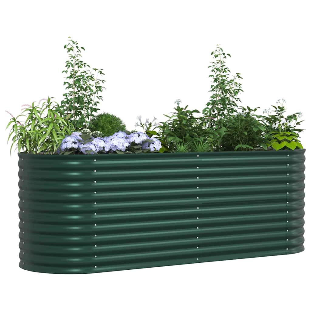 Ανεβασμένο Κρεβάτι Πράσινο 240 x 80 x 81 cm Ατσάλι - Pakobazaar