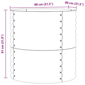Ανεβασμένο Κρεβάτι Πράσινο 80 x 80 x 81 cm Ατσάλι - Pakobazaar