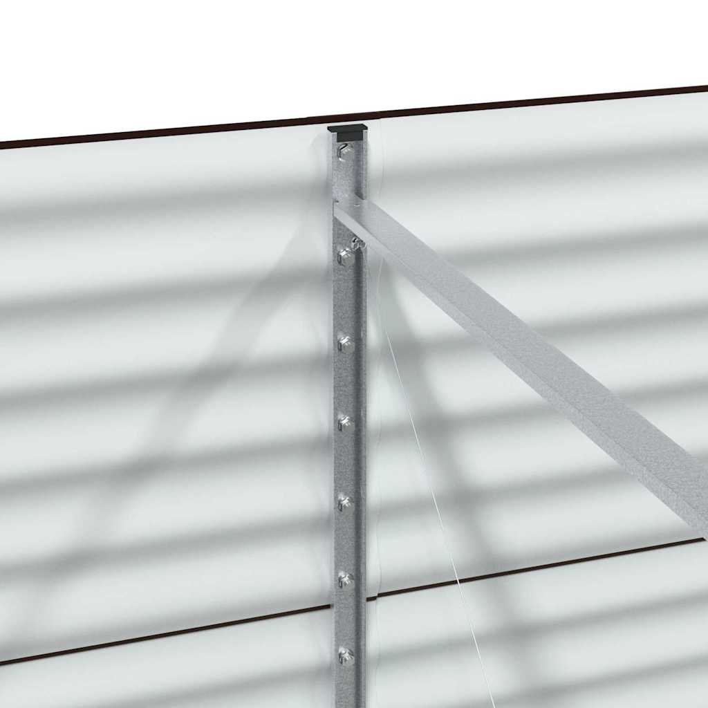 Ανεβασμένο Κρεβάτι Καφέ 400 x 80 x 81 cm Ατσάλι - Pakobazaar