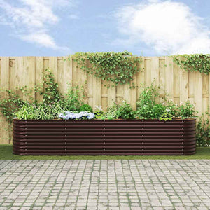 Ανεβασμένο Κρεβάτι Καφέ 400 x 80 x 81 cm Ατσάλι - Pakobazaar