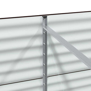 Ανεβασμένο Κρεβάτι Καφέ 240 x 80 x 81 cm Ατσάλι - Pakobazaar