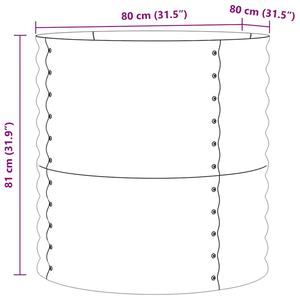 Ανεβασμένο Κρεβάτι Καφέ 80 x 80 x 81 cm Ατσάλι - Pakobazaar