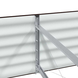 Ανεβασμένο Κρεβάτι Καφέ 400 x 80 x 44 cm Ατσάλι - Pakobazaar