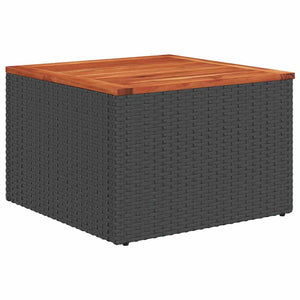 Σετ Καναπέ Κήπου με μαξιλάρι 8 pcs Μαύρο συνθετικό ρατάν - Pakobazaar