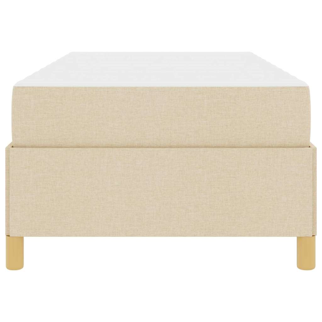 Σκελετός Κρεβατιού με στρώμα Κρεμ 90 x 200 cm ύφασμα - Pakobazaar