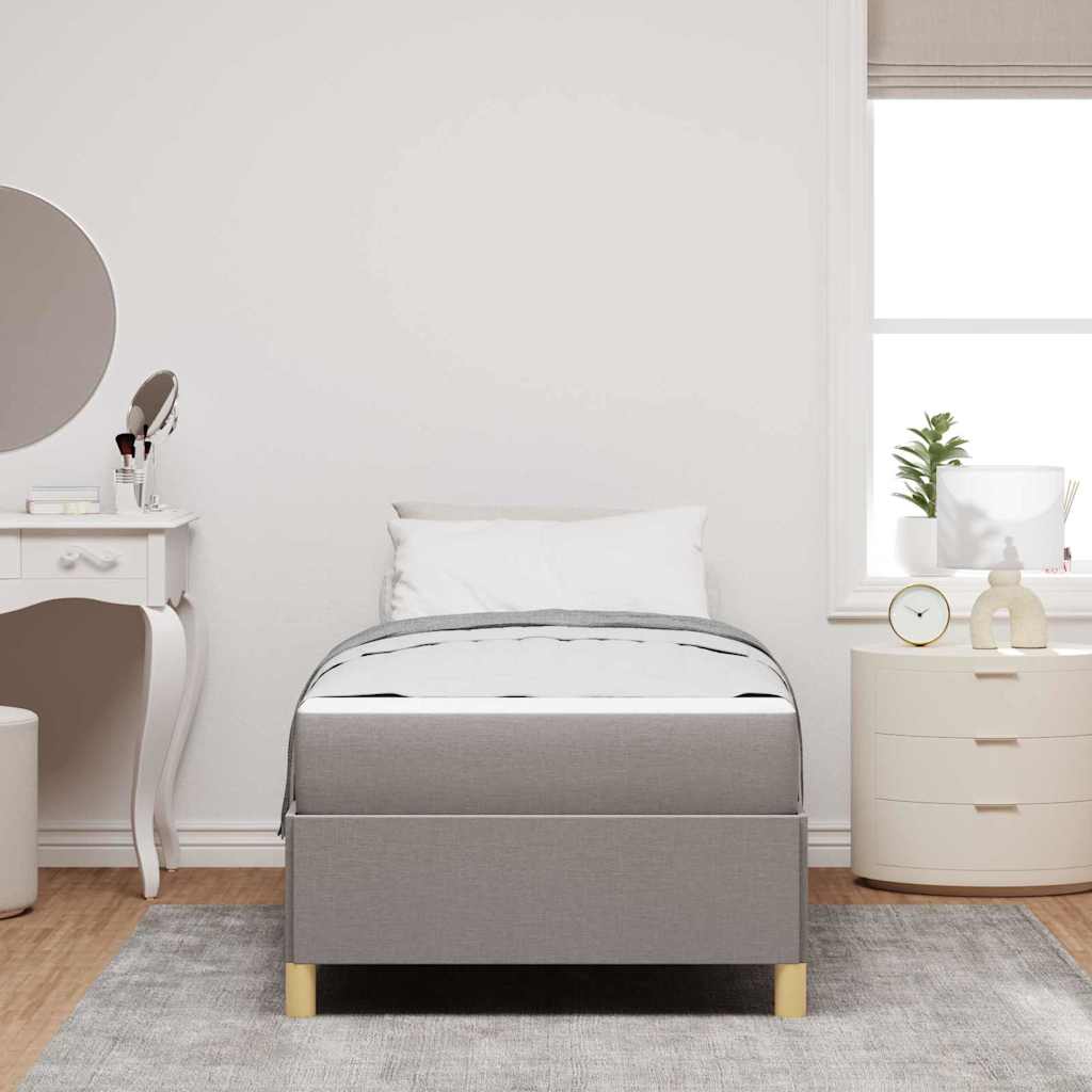 Σκελετός Κρεβατιού με στρώμα Taupe 100 x 200 cm ύφασμα