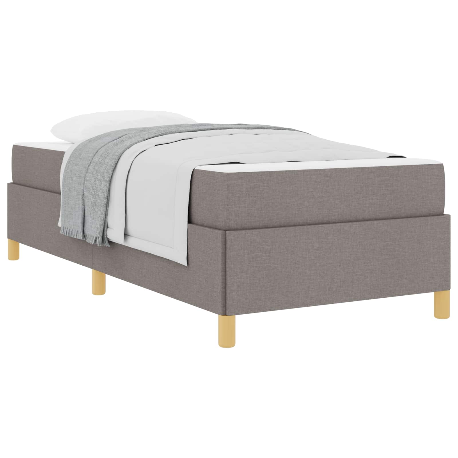 Σκελετός Κρεβατιού με στρώμα Taupe 100 x 200 cm ύφασμα