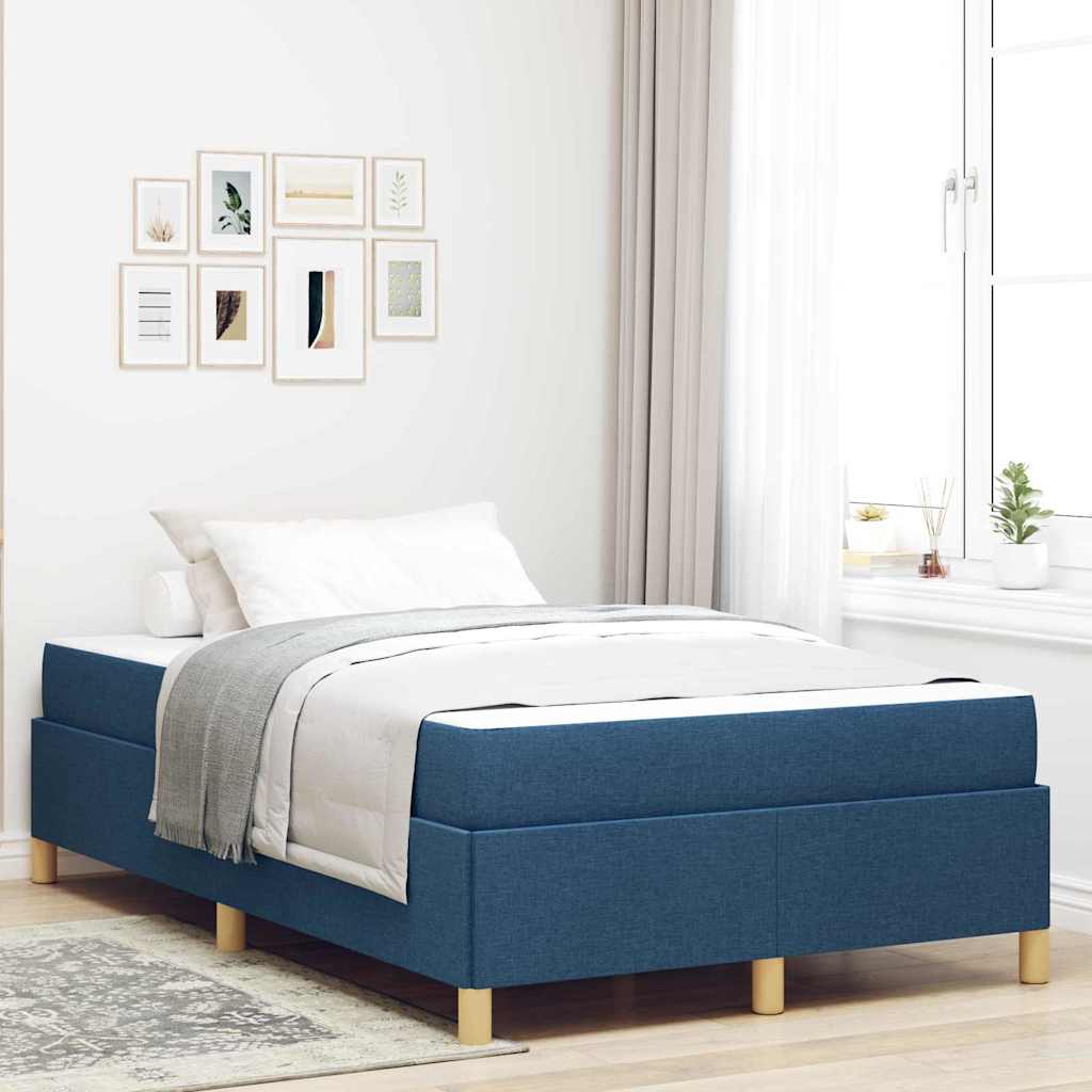 Σκελετός Κρεβατιού με στρώμα Μπλε 120 x 190 cm ύφασμα - Pakobazaar