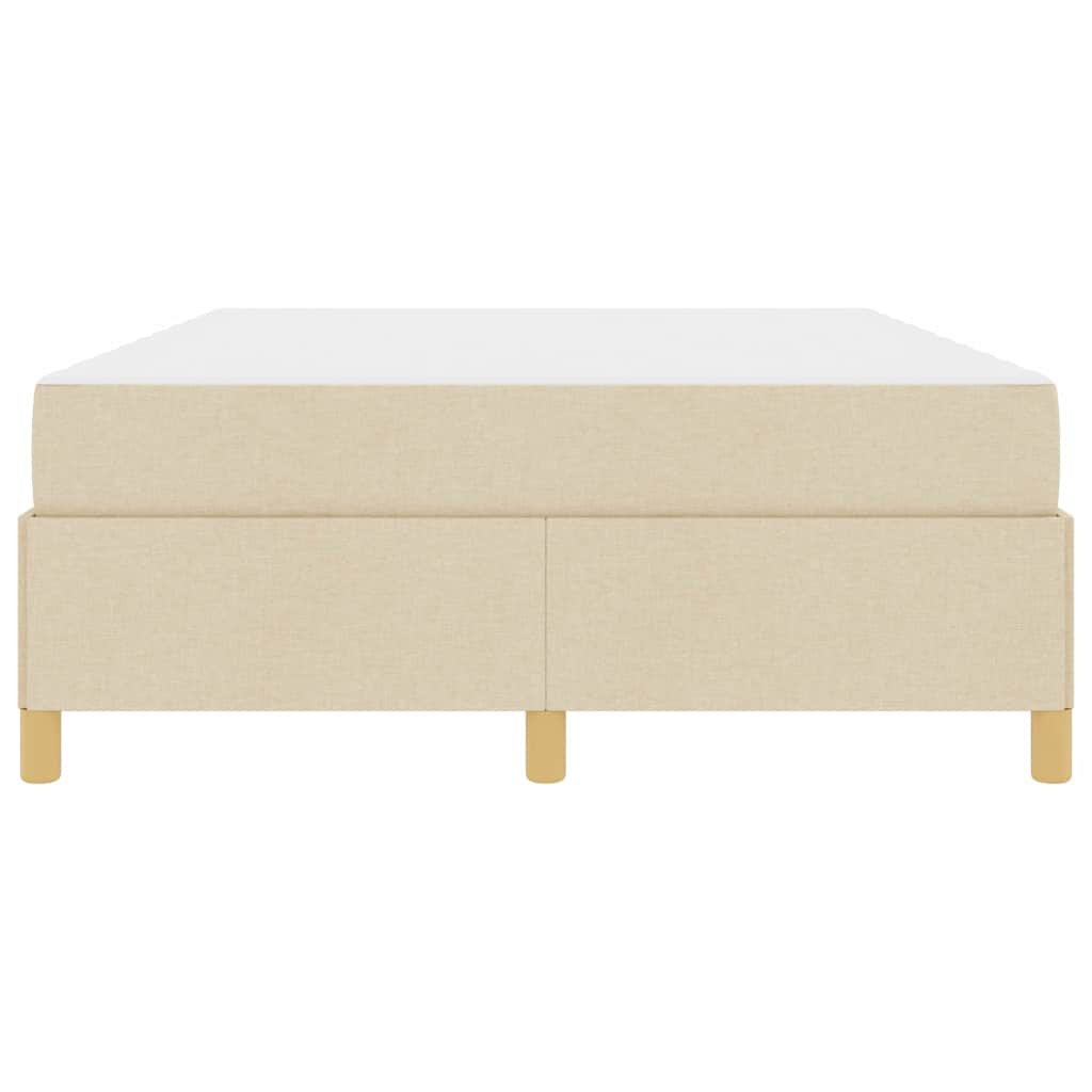 Σκελετός Κρεβατιού με στρώμα Κρεμ 140 x 190 cm ύφασμα - Pakobazaar