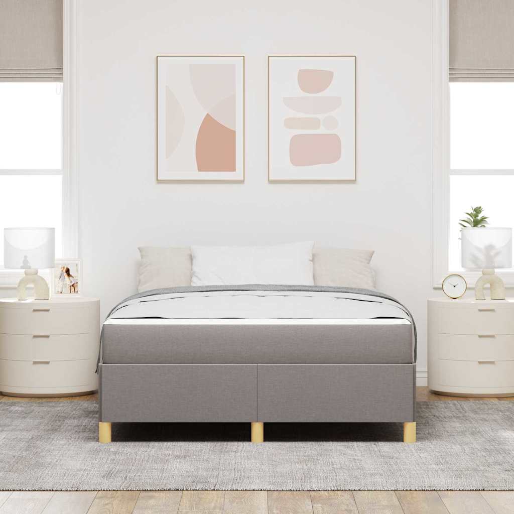 Σκελετός Κρεβατιού με στρώμα Taupe 160 x 200 cm ύφασμα - Pakobazaar
