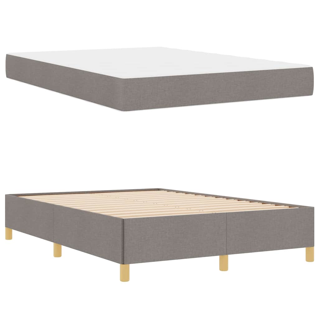 Σκελετός Κρεβατιού με στρώμα Taupe 160 x 200 cm ύφασμα - Pakobazaar