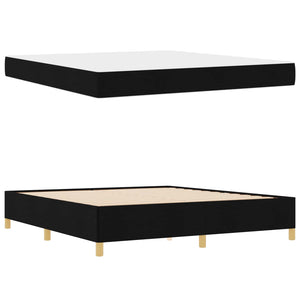 Σκελετός Κρεβατιού με στρώμα Μαύρο 180 x 200 cm ύφασμα - Pakobazaar