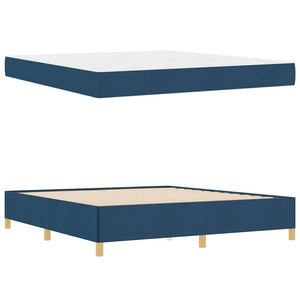 Σκελετός Κρεβατιού με στρώμα Μπλε 180 x 200 cm ύφασμα - Pakobazaar