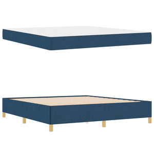 Σκελετός Κρεβατιού με στρώμα Μπλε 180 x 200 cm ύφασμα - Pakobazaar