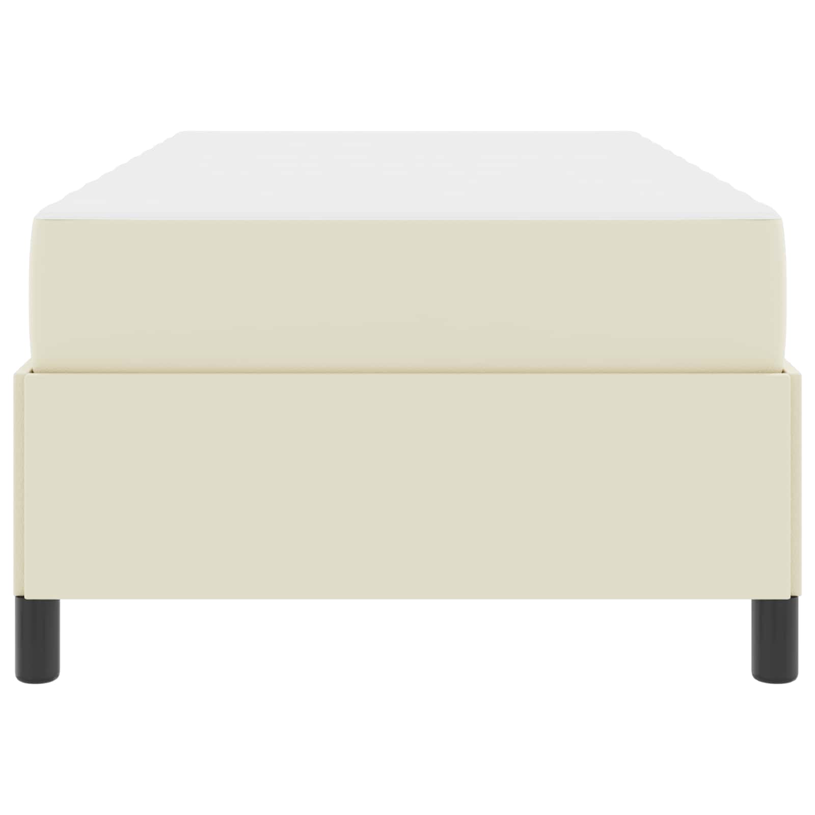 Σκελετός Κρεβατιού με στρώμα Κρεμ 100 x 200 cm ύφασμα - Pakobazaar