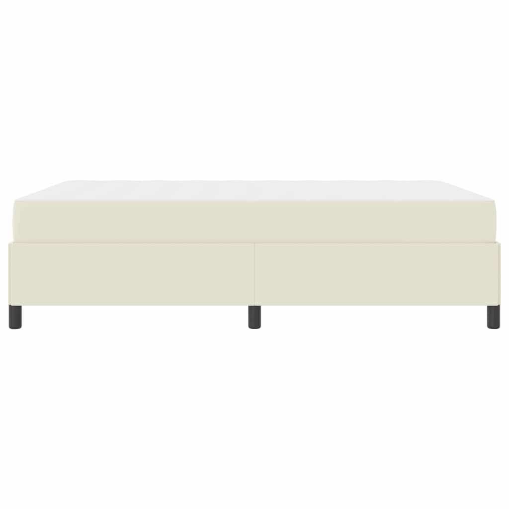 Σκελετός Κρεβατιού με στρώμα Κρεμ 140 x 190 cm ύφασμα - Pakobazaar