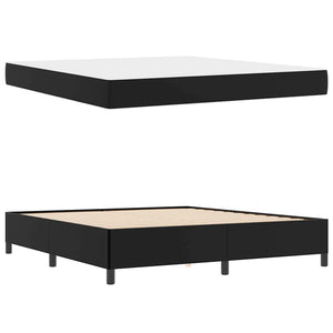 Σκελετός Κρεβατιού με στρώμα Μαύρο 180 x 200 cm ύφασμα