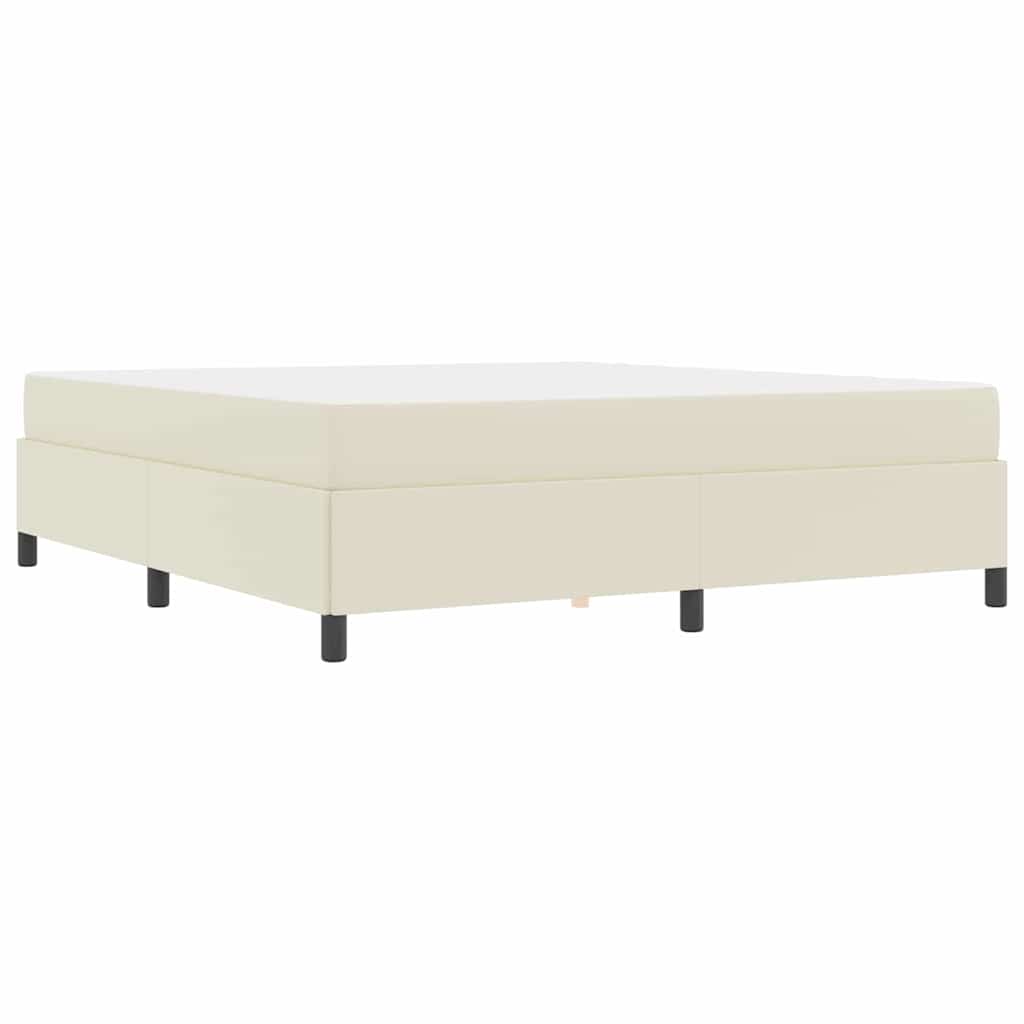 Σκελετός Κρεβατιού με στρώμα Κρεμ 180 x 200 cm ύφασμα - Pakobazaar