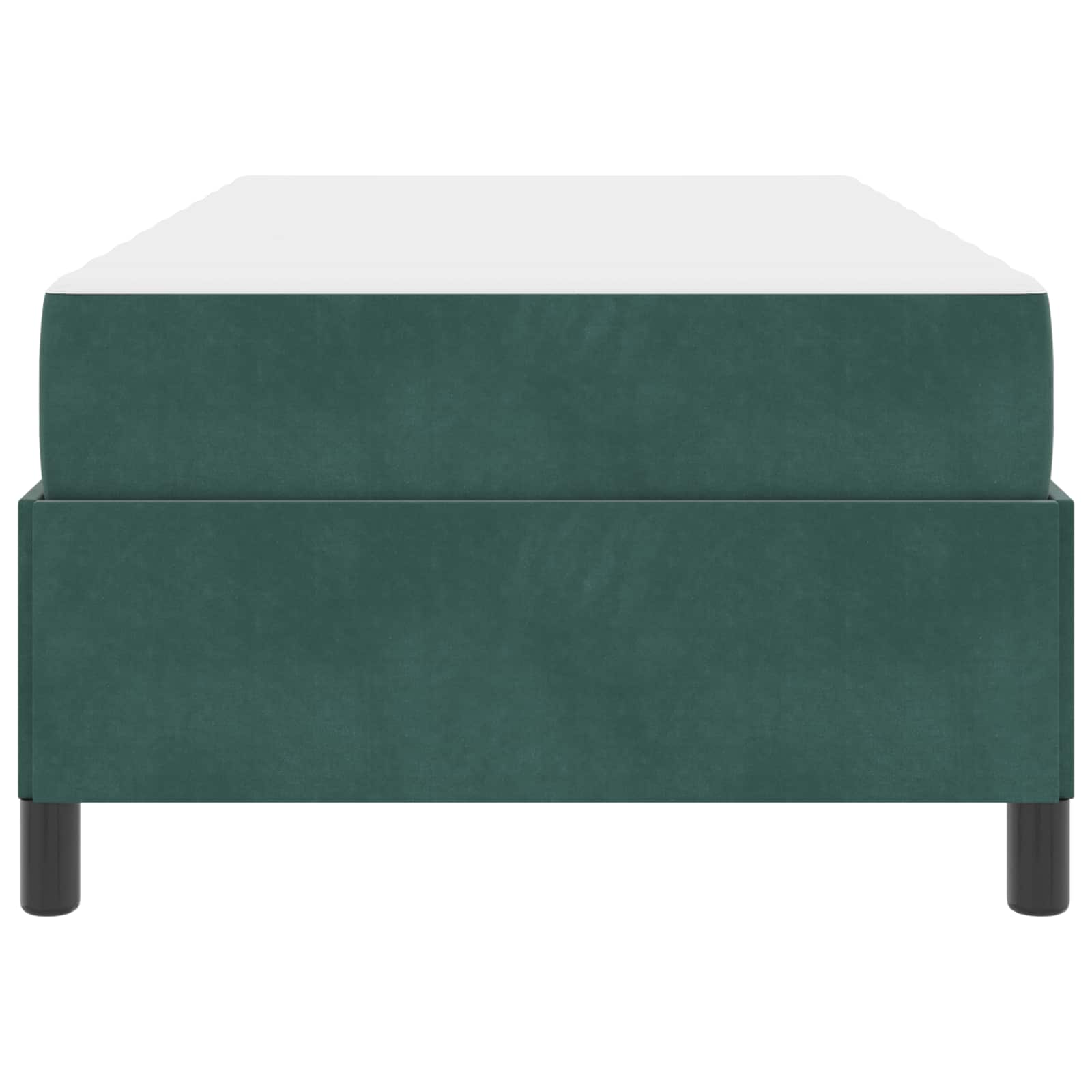 Σκελετός Κρεβατιού με στρώμα Σκούρο Πράσινο 90 x 190 cm ύφασμα