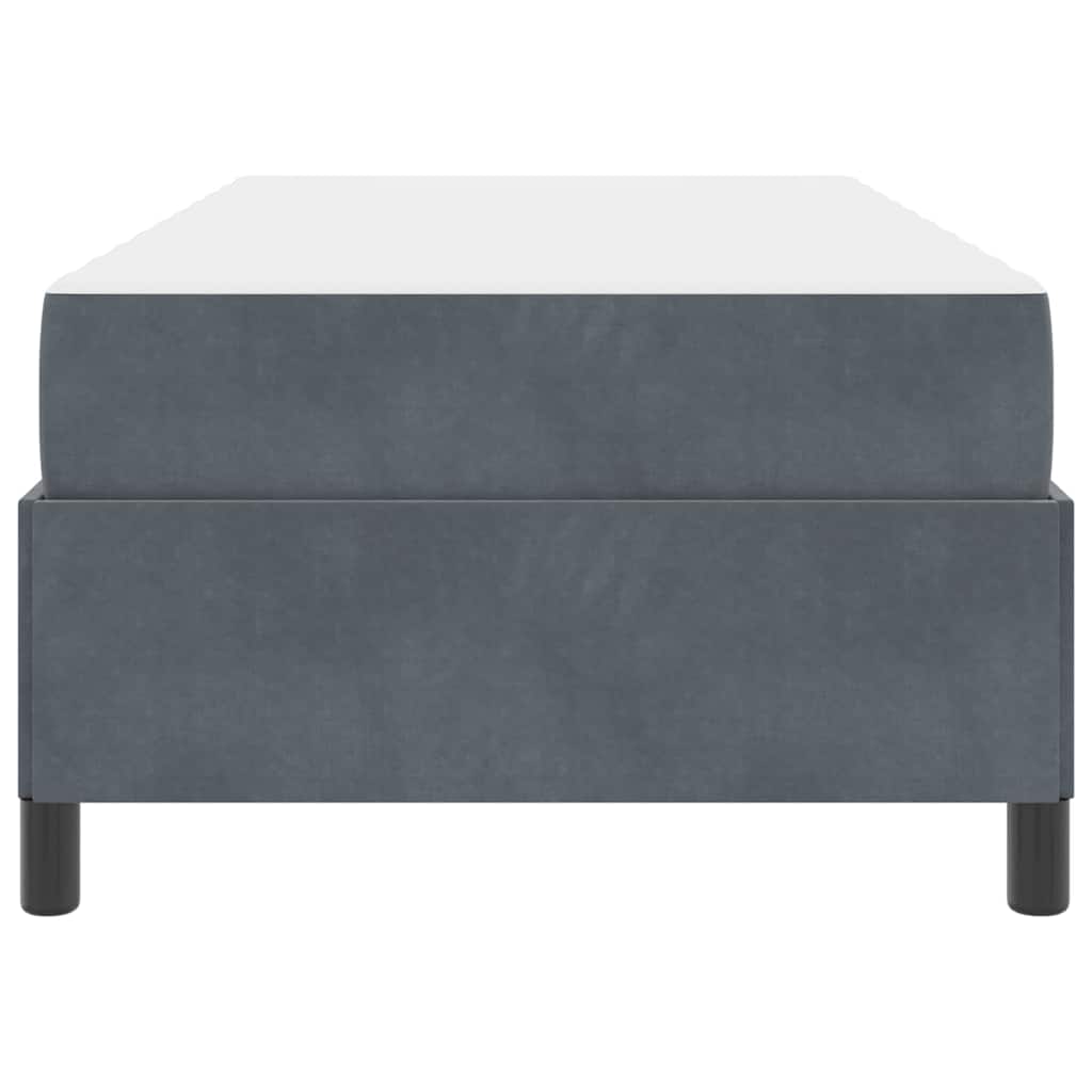 Σκελετός Κρεβατιού με στρώμα Σκούρο Γκρι 90 x 200 cm ύφασμα - Pakobazaar
