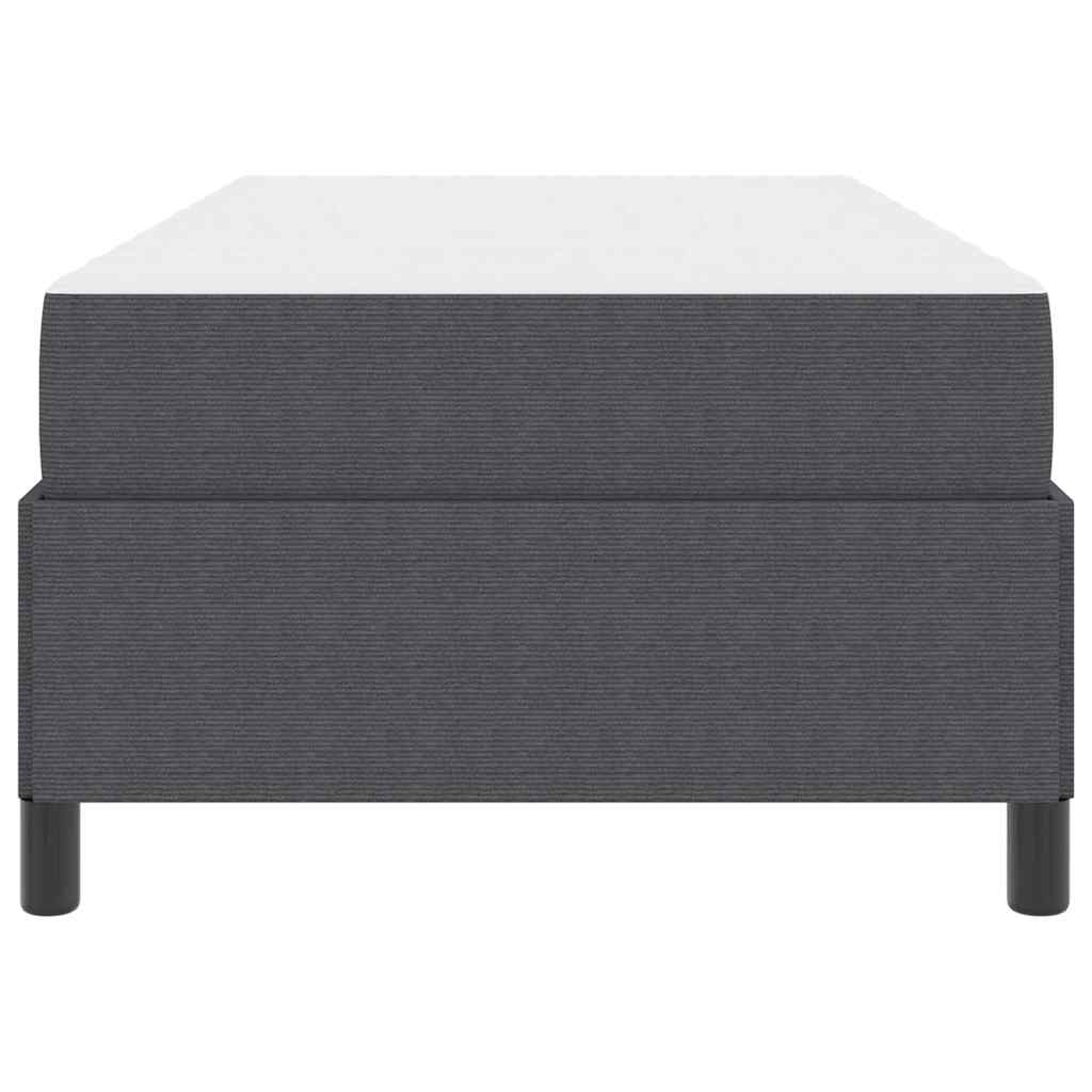 Σκελετός Κρεβατιού με στρώμα Σκούρο Γκρι 90 x 200 cm ύφασμα - Pakobazaar