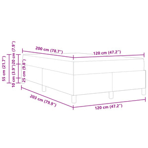 Σκελετός Κρεβατιού με στρώμα Κρεμ 120 x 200 cm ύφασμα - Pakobazaar