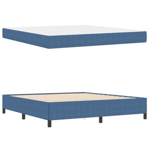 Σκελετός Κρεβατιού με στρώμα Μπλε 180 x 200 cm ύφασμα