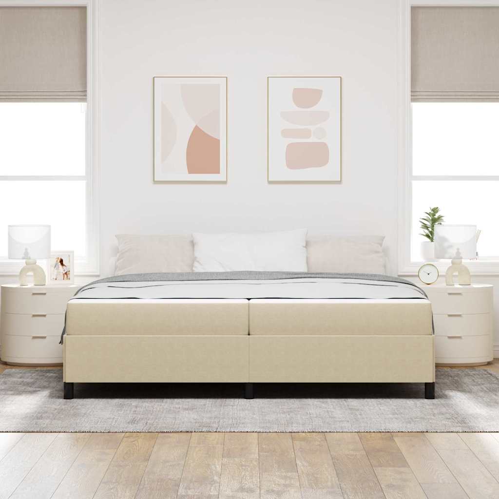 Σκελετός Κρεβατιού Ανοιχτό Πράσινο Γκρι 200 x 200 cm ύφασμα