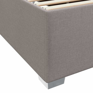 Σκελετός Κρεβατιού με στρώμα Taupe 80 x 200 cm ύφασμα - Pakobazaar