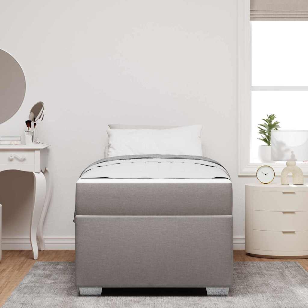 Σκελετός Κρεβατιού με στρώμα Taupe 90 x 190 cm ύφασμα