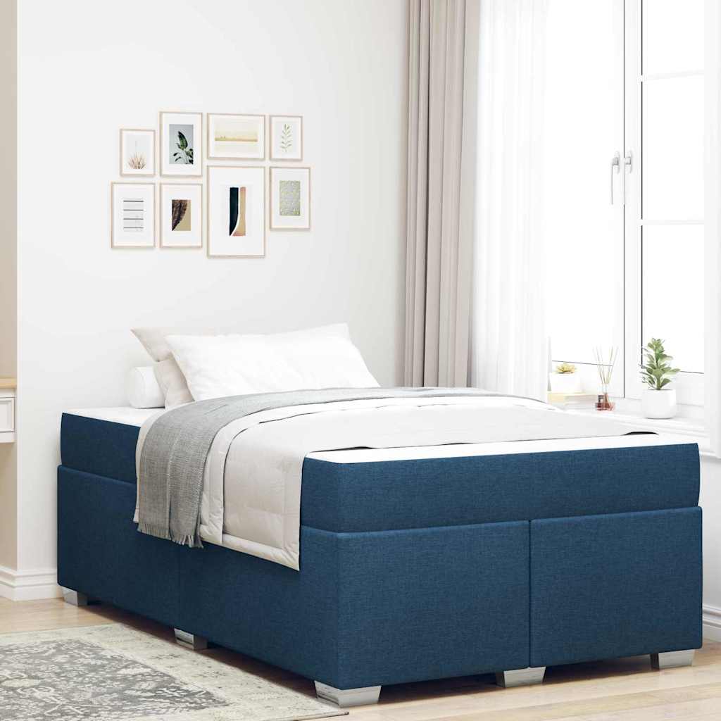 Σκελετός Κρεβατιού με στρώμα Μπλε 120 x 190 cm ύφασμα - Pakobazaar