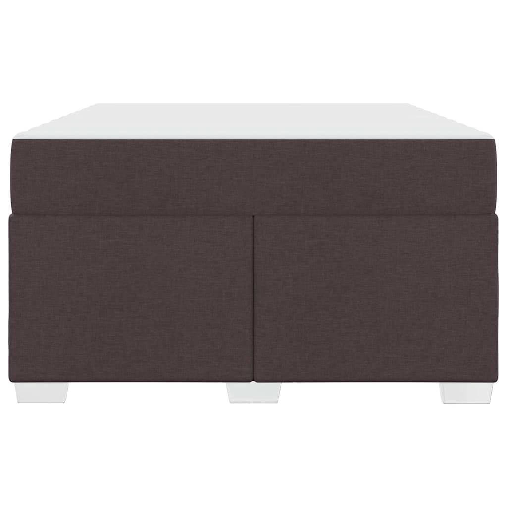 Σκελετός Κρεβατιού με στρώμα Σκούρο Καφέ 120 x 200 cm ύφασμα